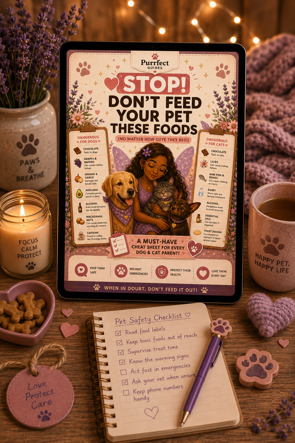 🚨 Dangerous Foods Dogs & Cats Should NEVER Eat (FREE Checklist)