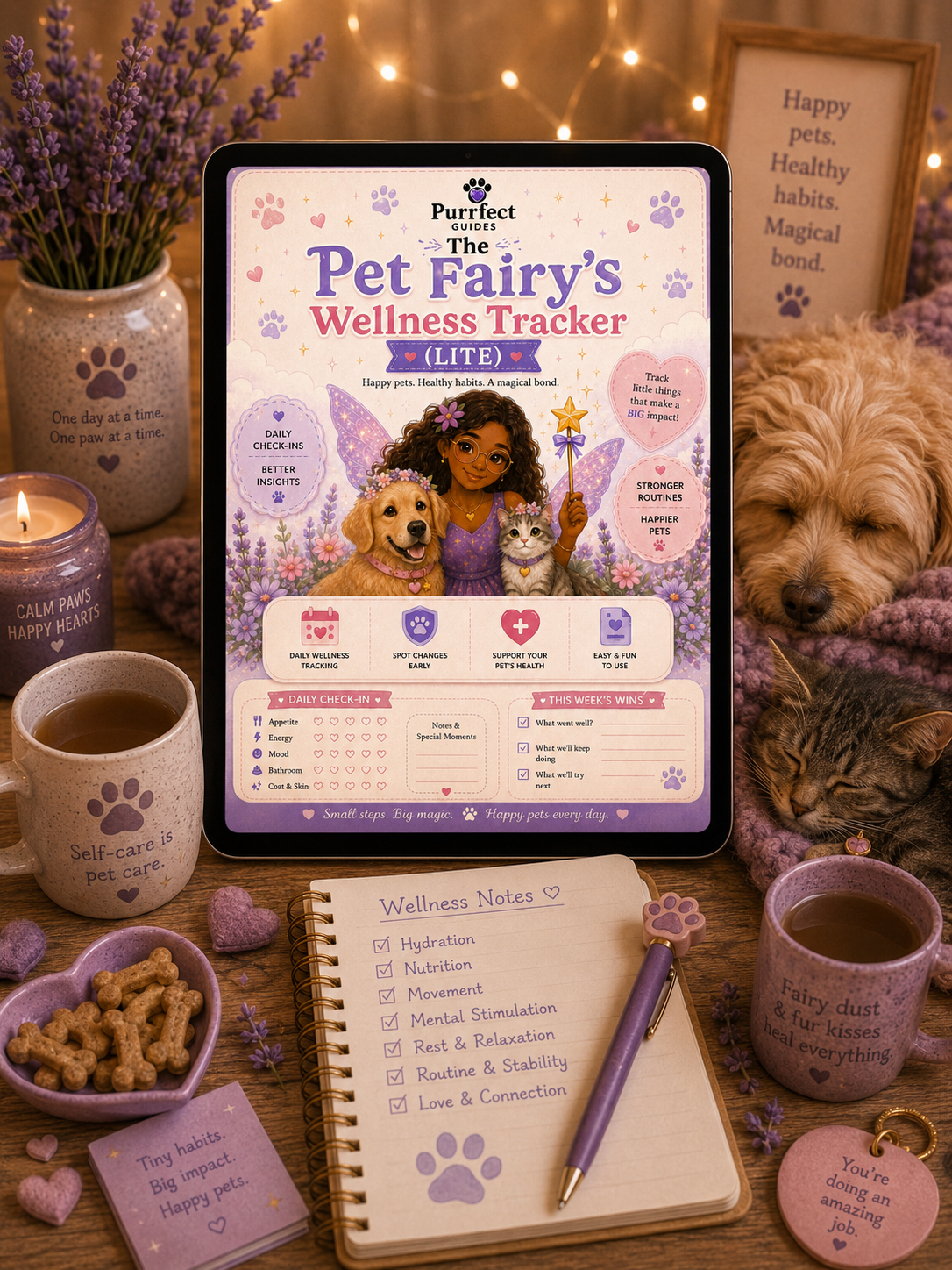 ✨ The Pet Fairy’s Wellness Tracker (Lite) | FREE Pet Wellness Journal